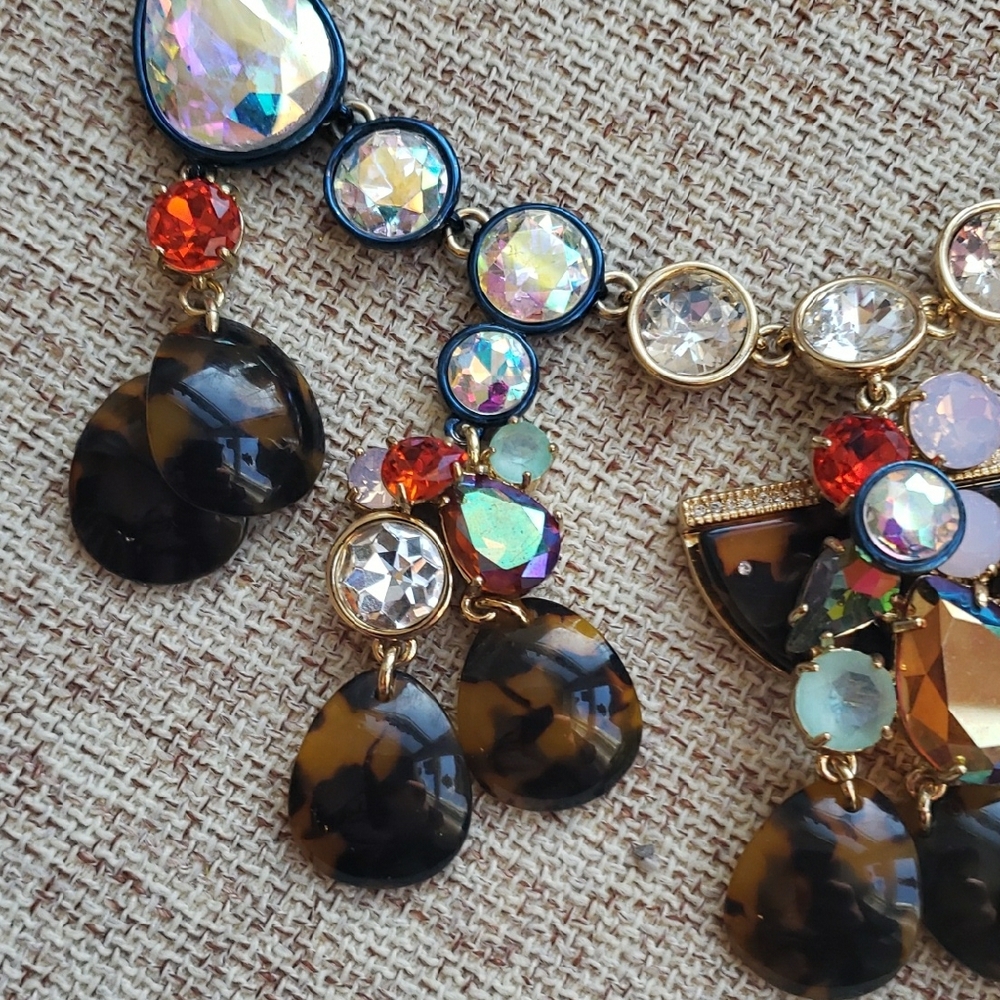 J.crew paillette Tortoise Brulee Necklace - Picture 6 of 12